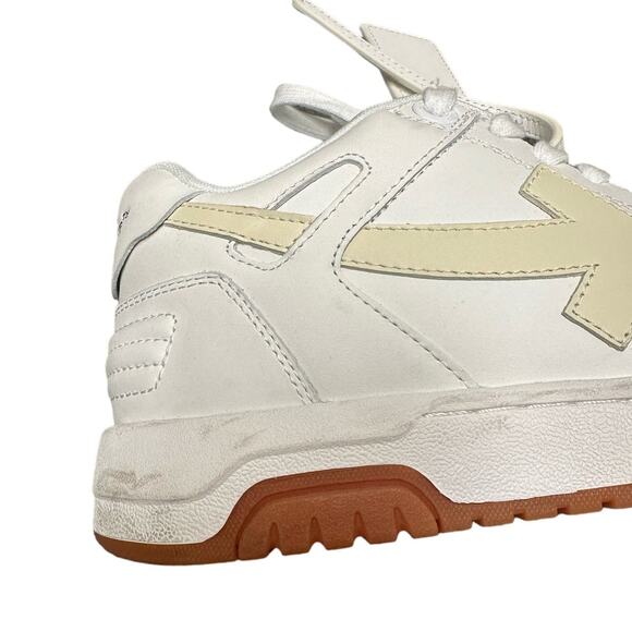 Off-White White/Beige Out of Office Sneaker Size EU 39 US 7.5 - Picture 5 of 10